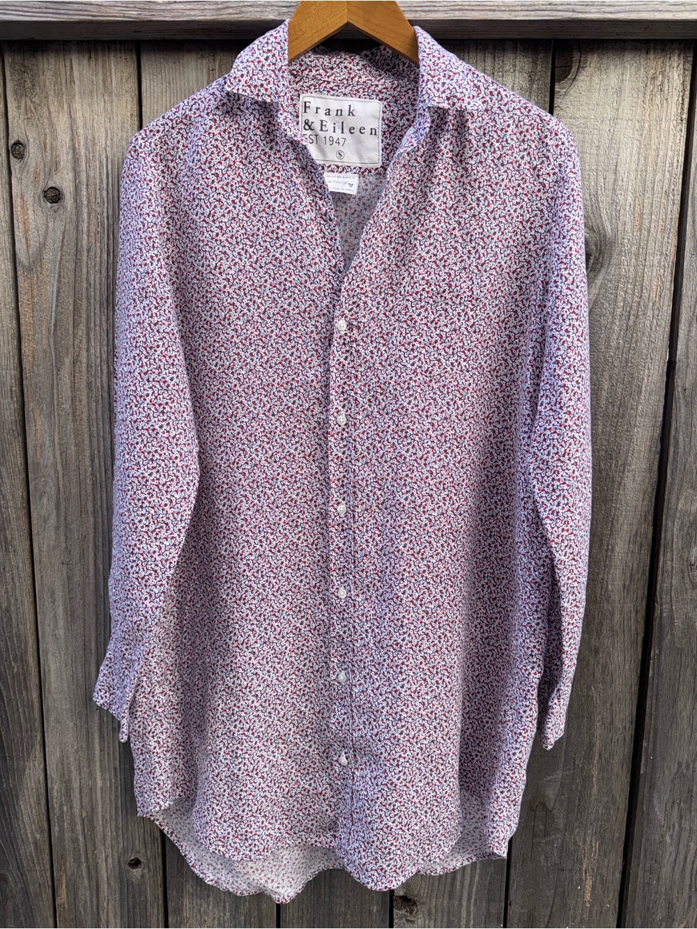 Frank & Eileen ‘Mary’ Shirtdress Womens  Italian Linen Dress Size Small - Picture 8 of 10